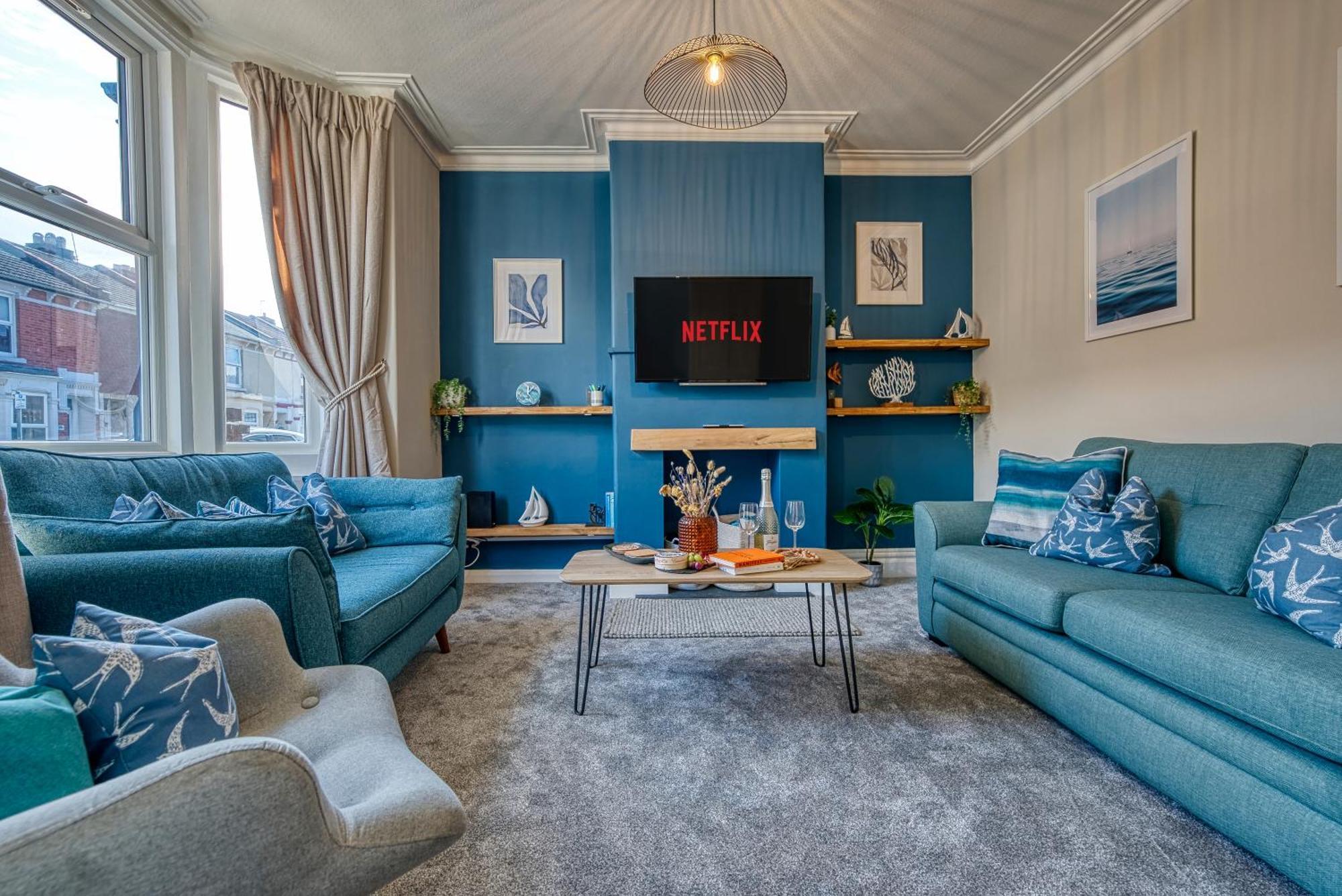2 Bedrooms Modern, Stunning & Stylish Contractor House, Prime Portsmouth Location With Free Parking Permit, Summer Special Offer!! - By Blue Puffin Stays Exteriér fotografie